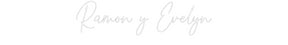 Custom Neon: Ramon y Evelyn