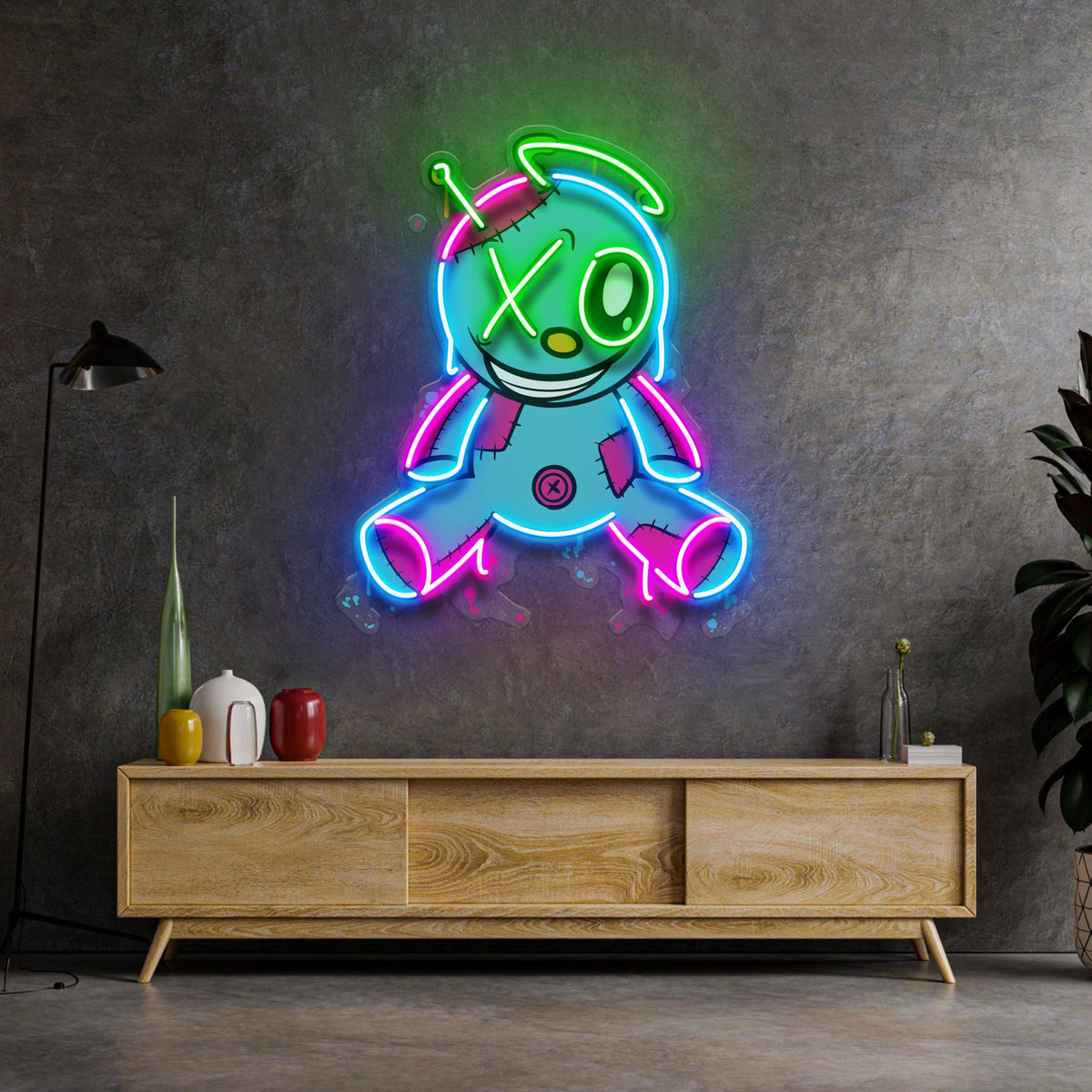 Graffiti Doll LED Neon Sign Light Pop Art