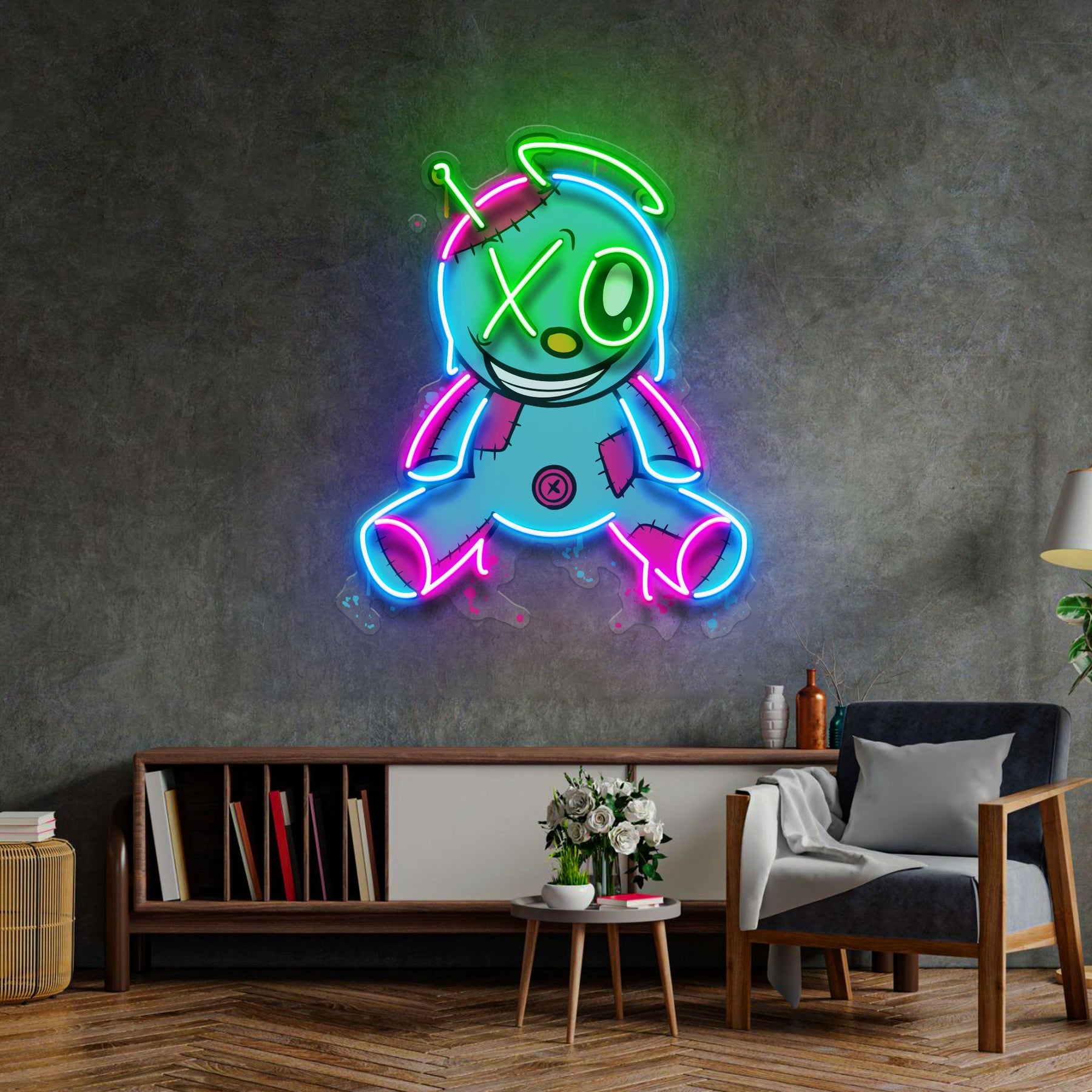 Graffiti Doll LED Neon Sign Light Pop Art
