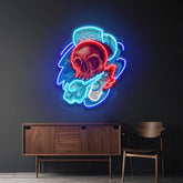 Graffiti Skull LED Neon Sign Light Pop Art