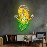 Happy Corn LED Neon Sign Light Pop Art