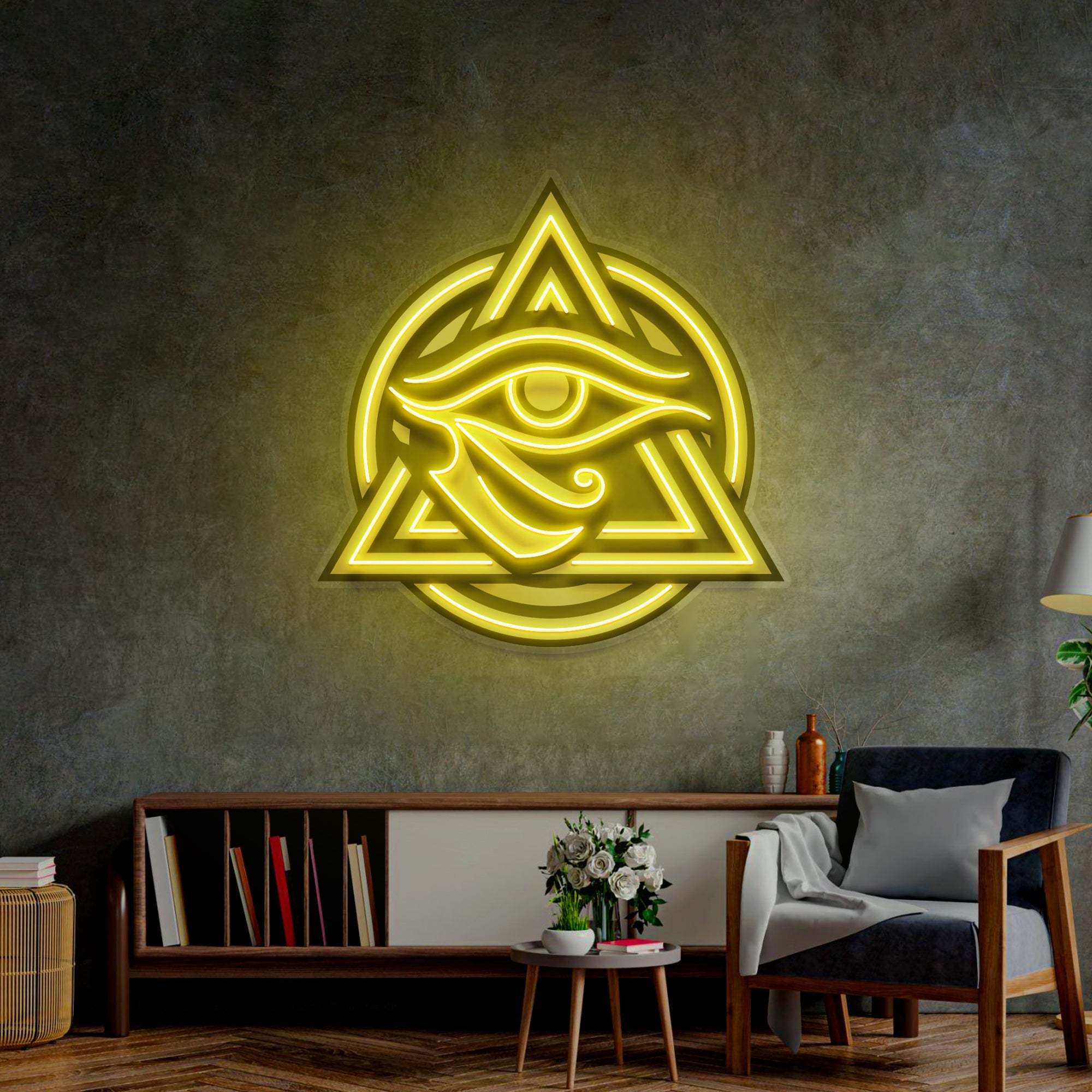 Horus Eye Led Neon Acrylic Artwork