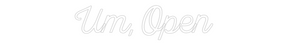 Custom Neon: Um, Open
