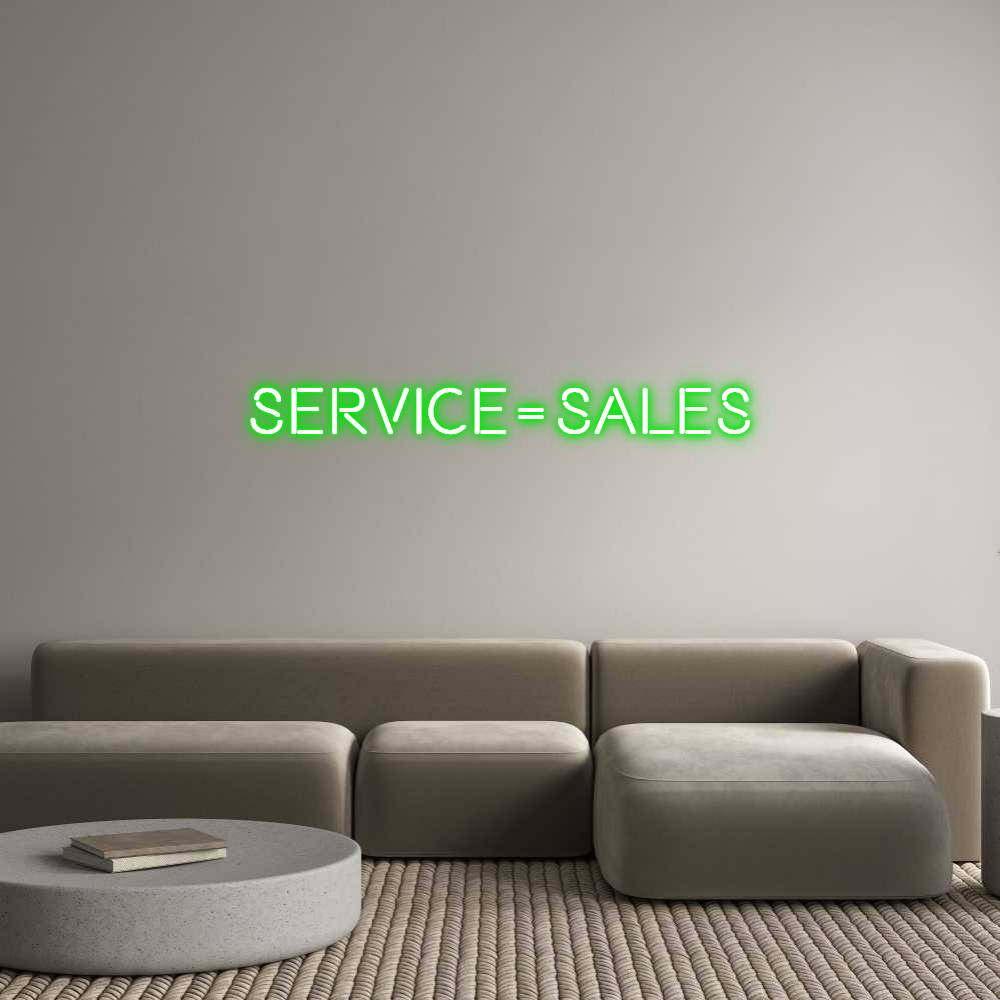 Custom Neon: Service = Sales