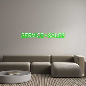 Custom Neon: Service = Sales