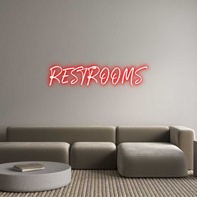 Custom Neon: RESTROOMS