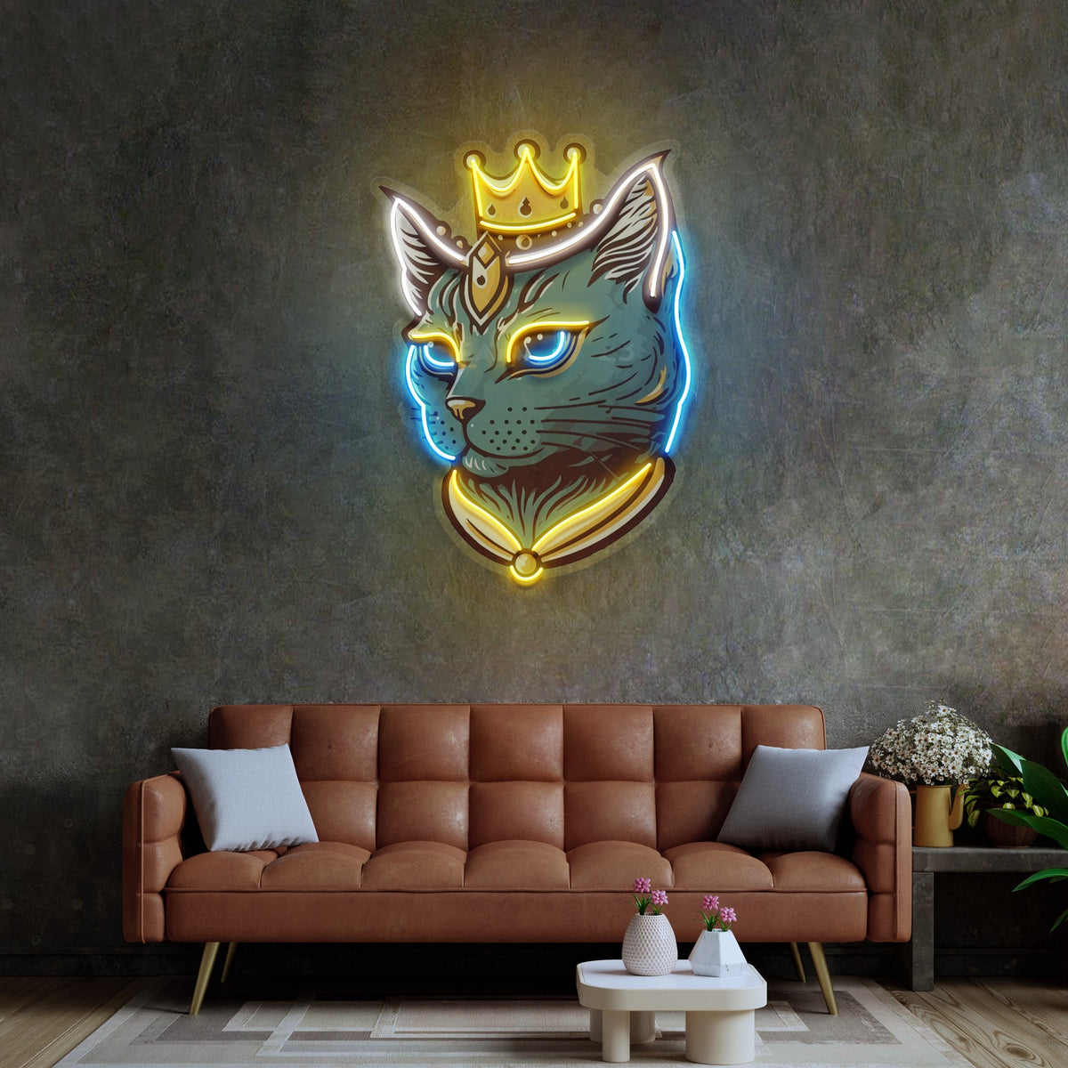 King Cat LED Neon Sign Light Pop Art