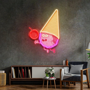 Magician Ice Cream LED Neon Sign Light Pop Art