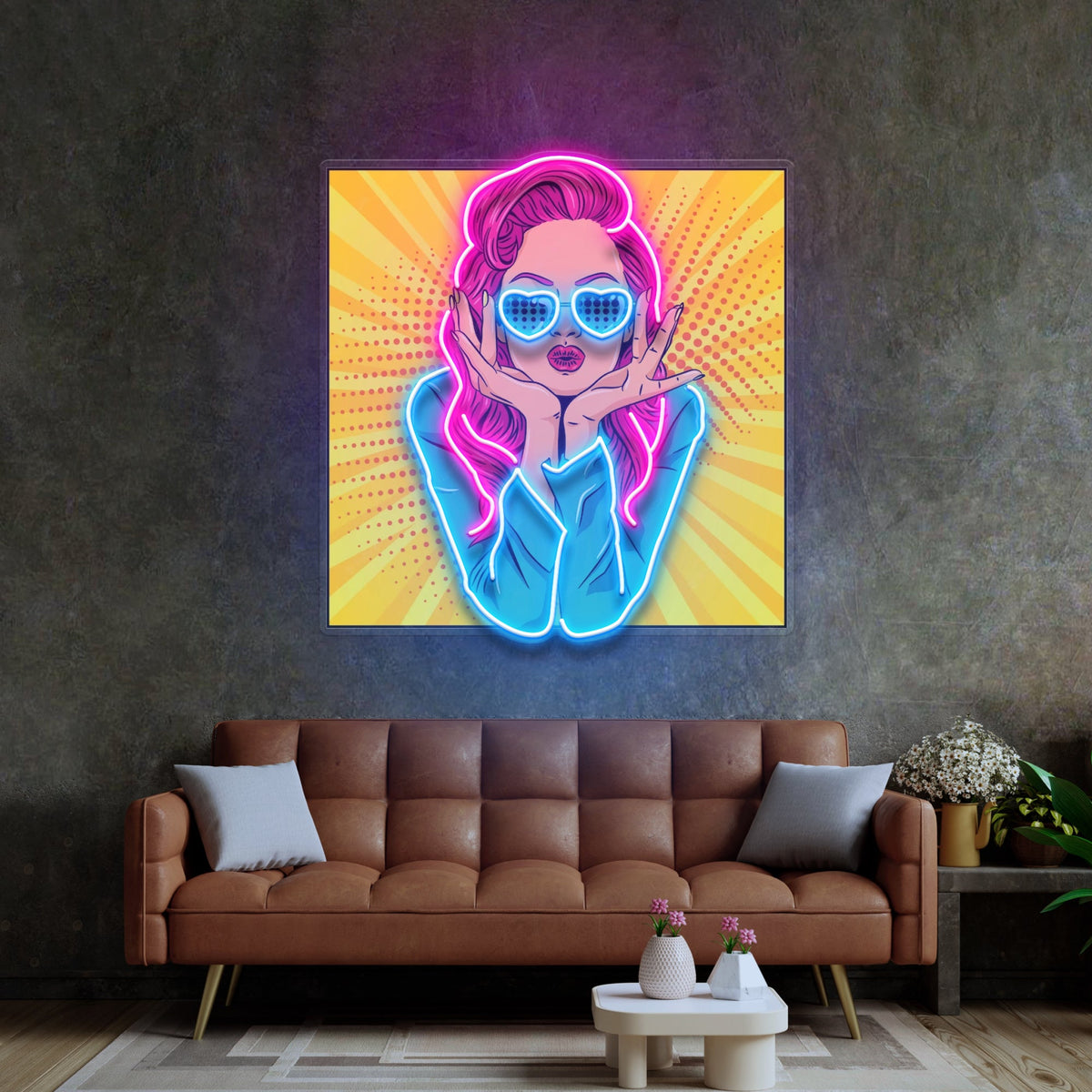 Woman Retro LED Neon Sign Light Pop Art