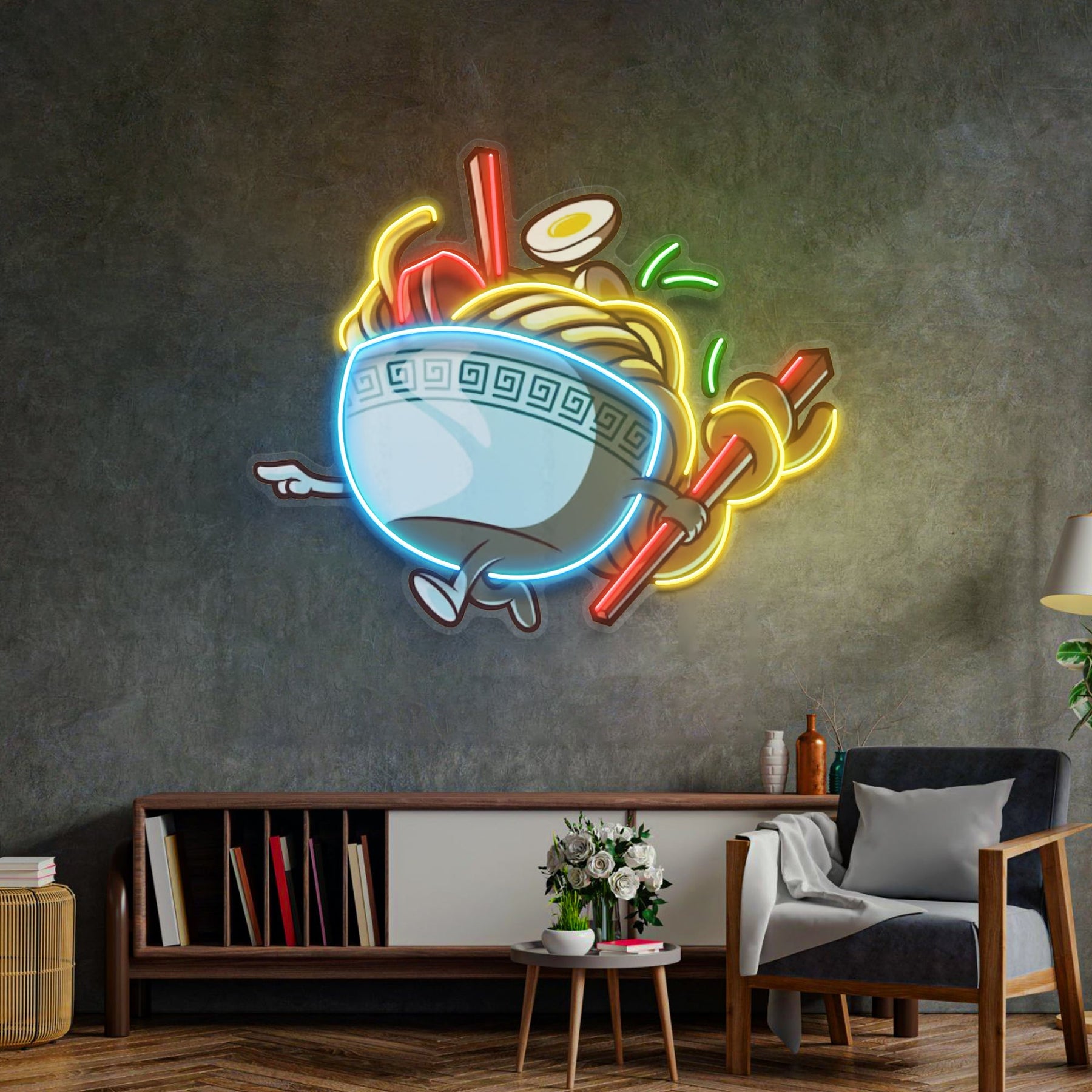 Ramen Bowl LED Neon Sign Light Pop Art
