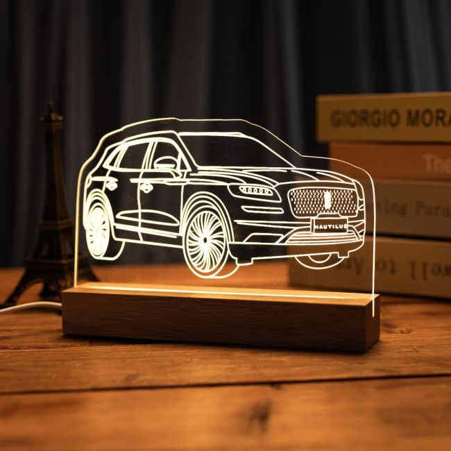 Custom 3D LED Car Night Light SGTN041