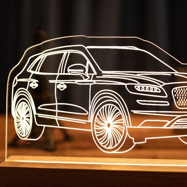 Custom 3D LED Car Night Light SGTN041