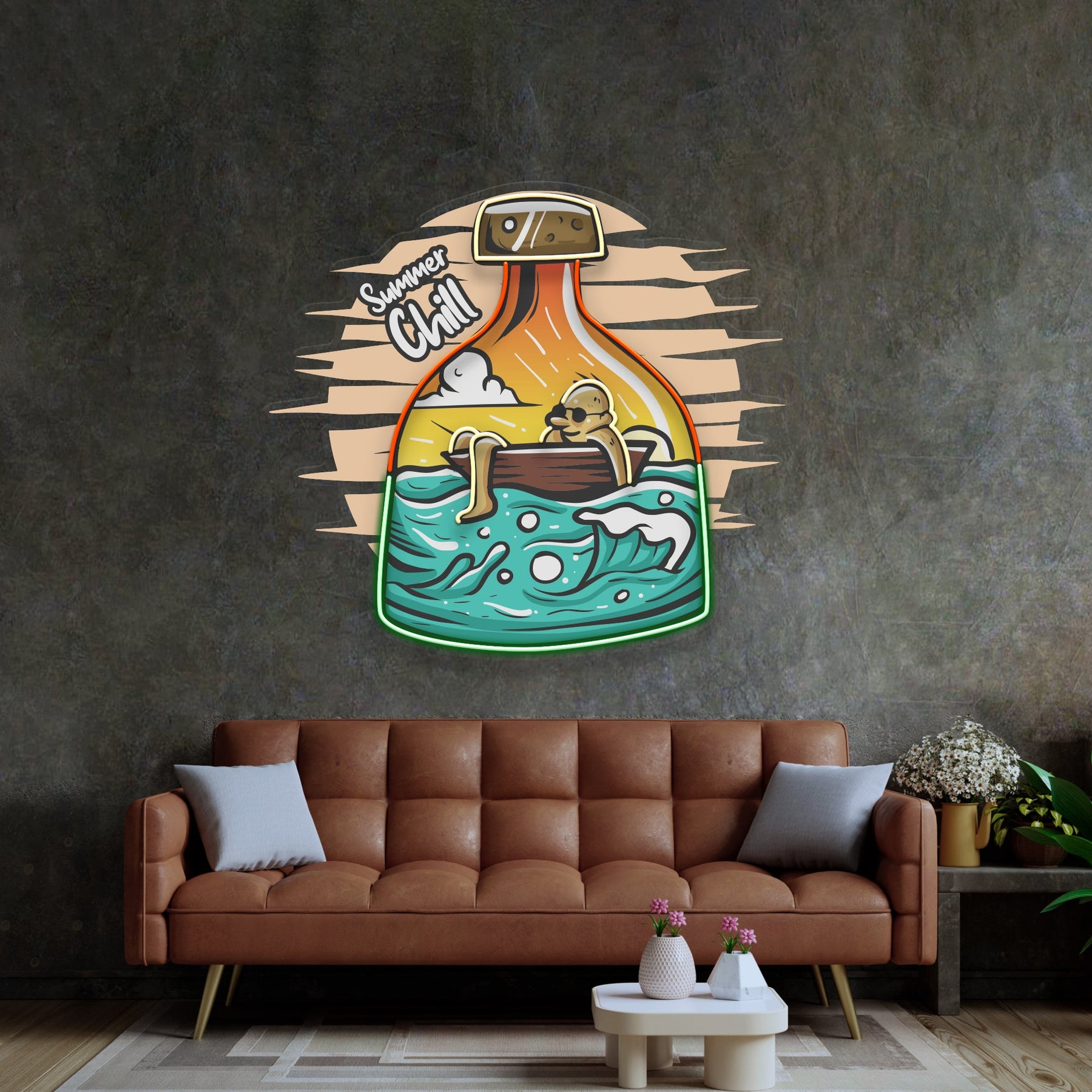 Summer Chill LED Neon Sign Light Pop Art