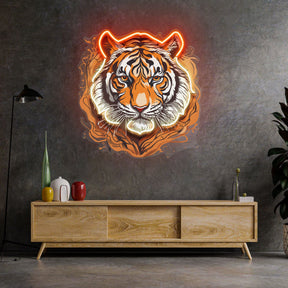 Tiger Headshot LED Neon Sign Light Pop Art