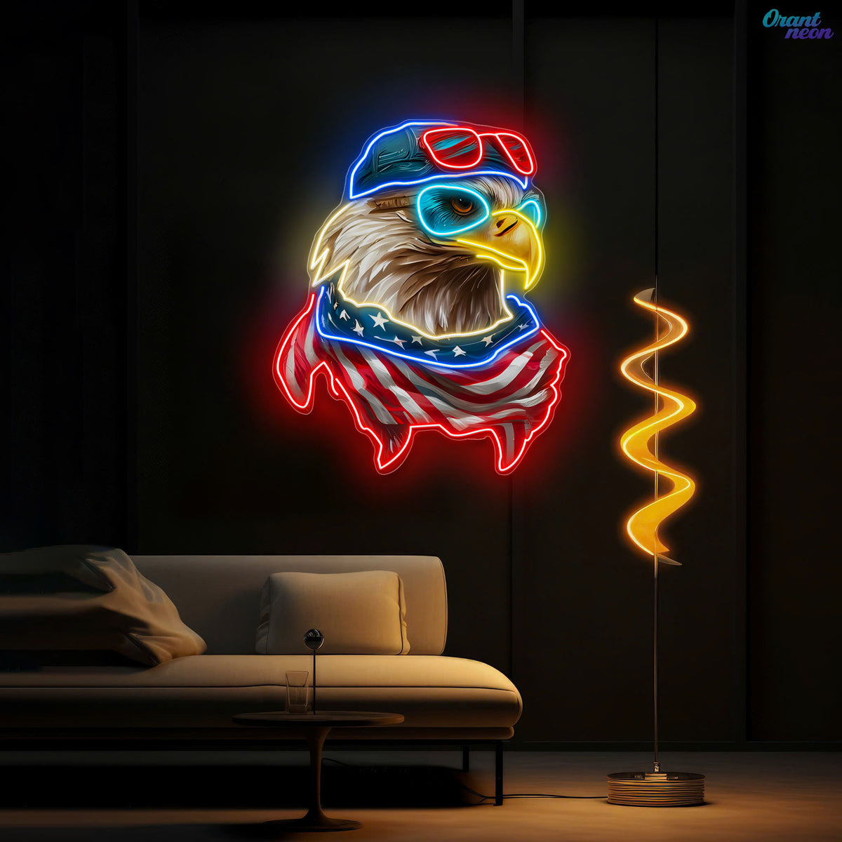 Veterans Day: Soaring with Pride Neon Sign Light Artwork