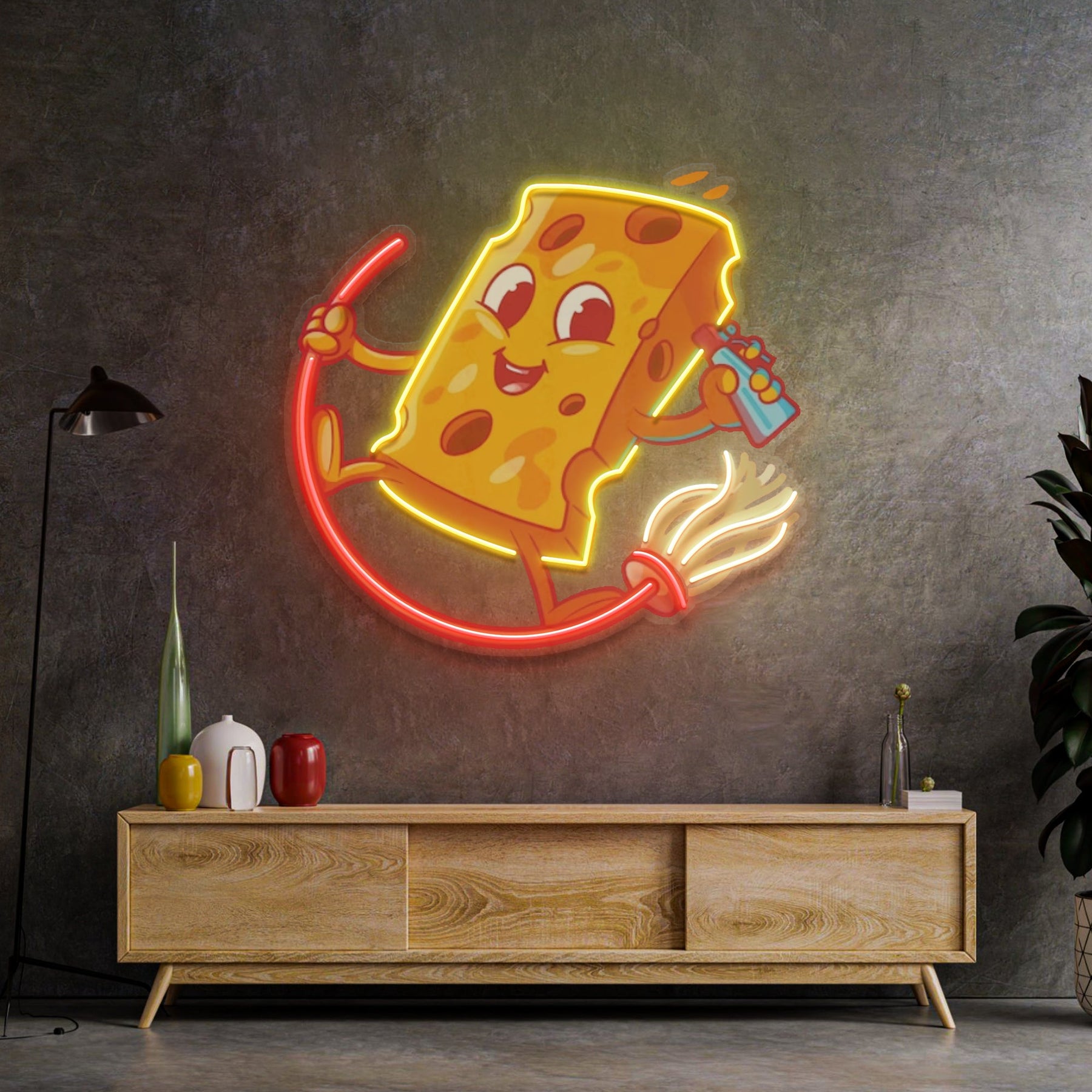 Yellow Sponge LED Neon Sign Light Pop Art