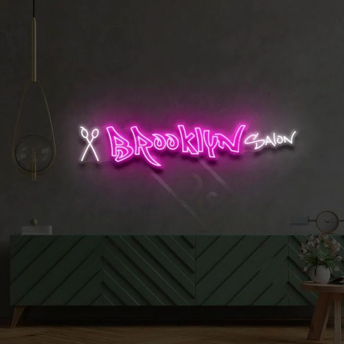 “Brooklyn Salon" Neon Sign