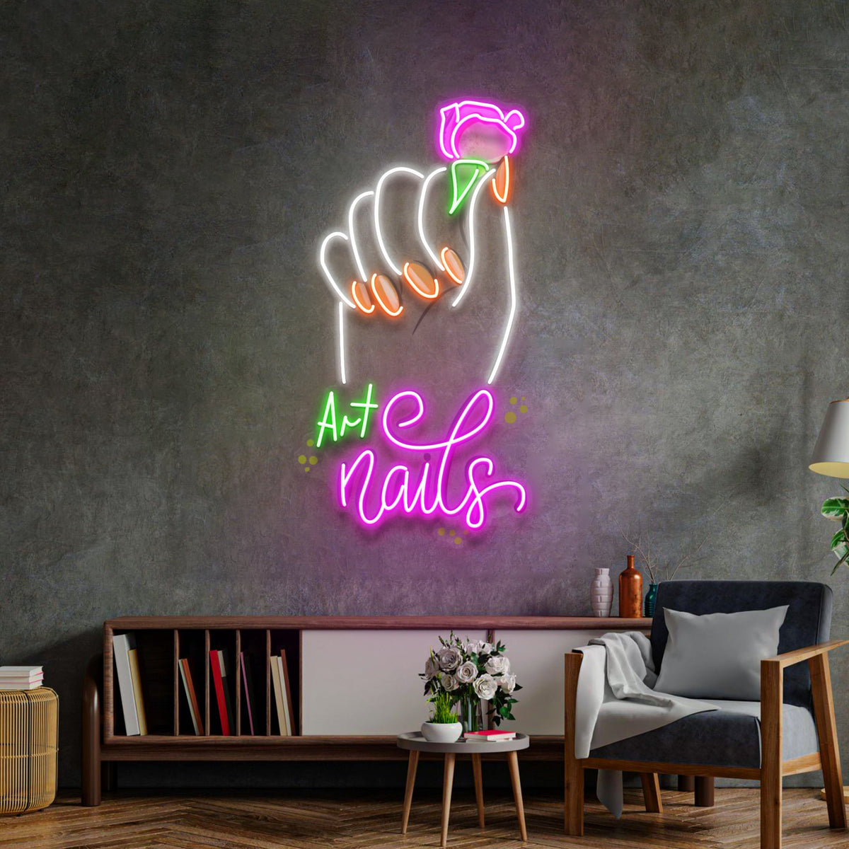 Nails Room Neon Light Sign Beauty Room Decoration LED Neon Sign