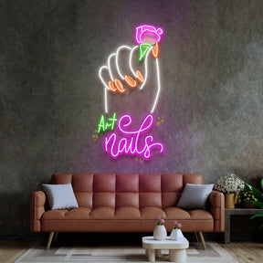 Art Nail LED Neon Sign Light Pop Art