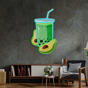 Avocado Smoothie Led Neon Acrylic Artwork
