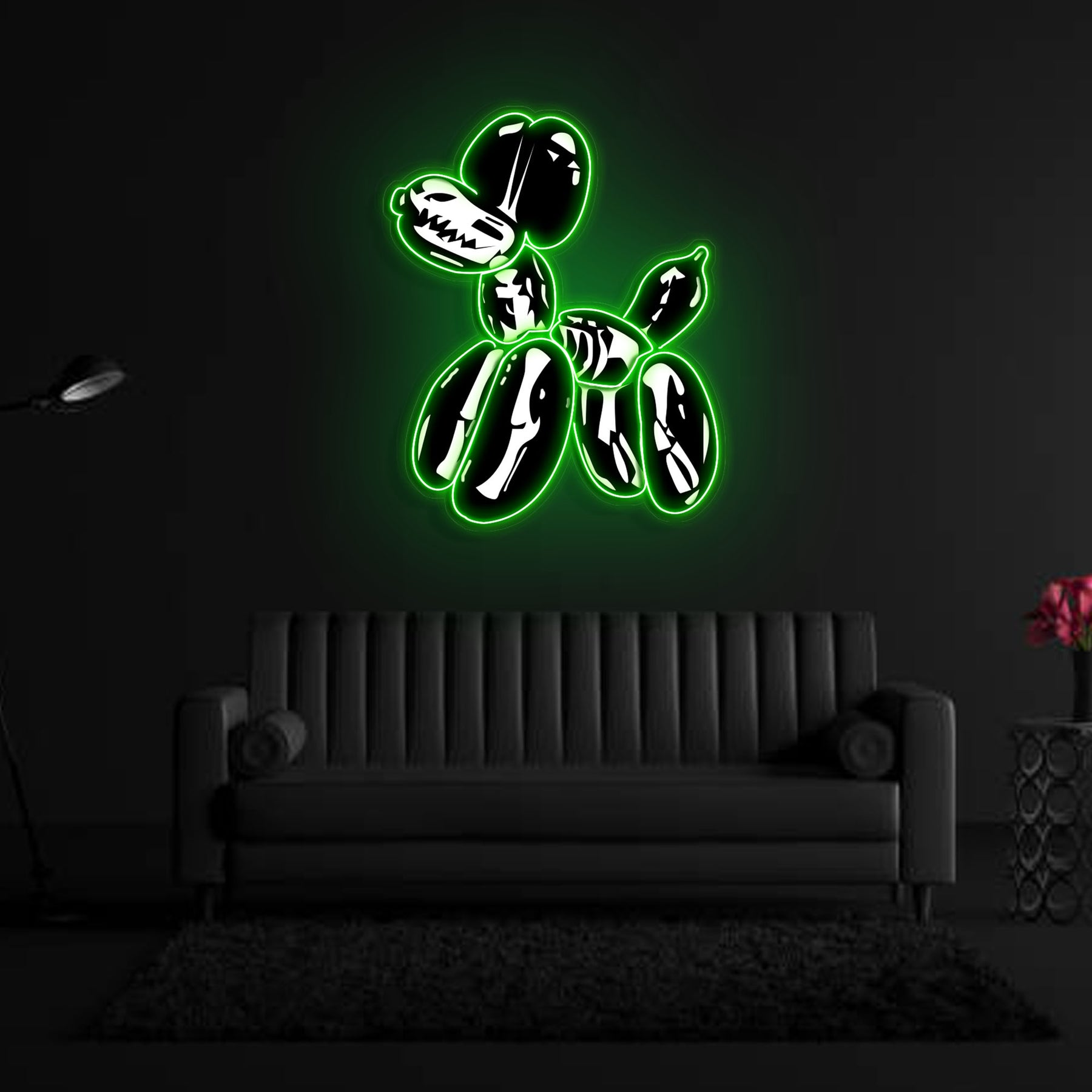 "Balloon Dog X-Ray" Neon x Acrylic Artwork