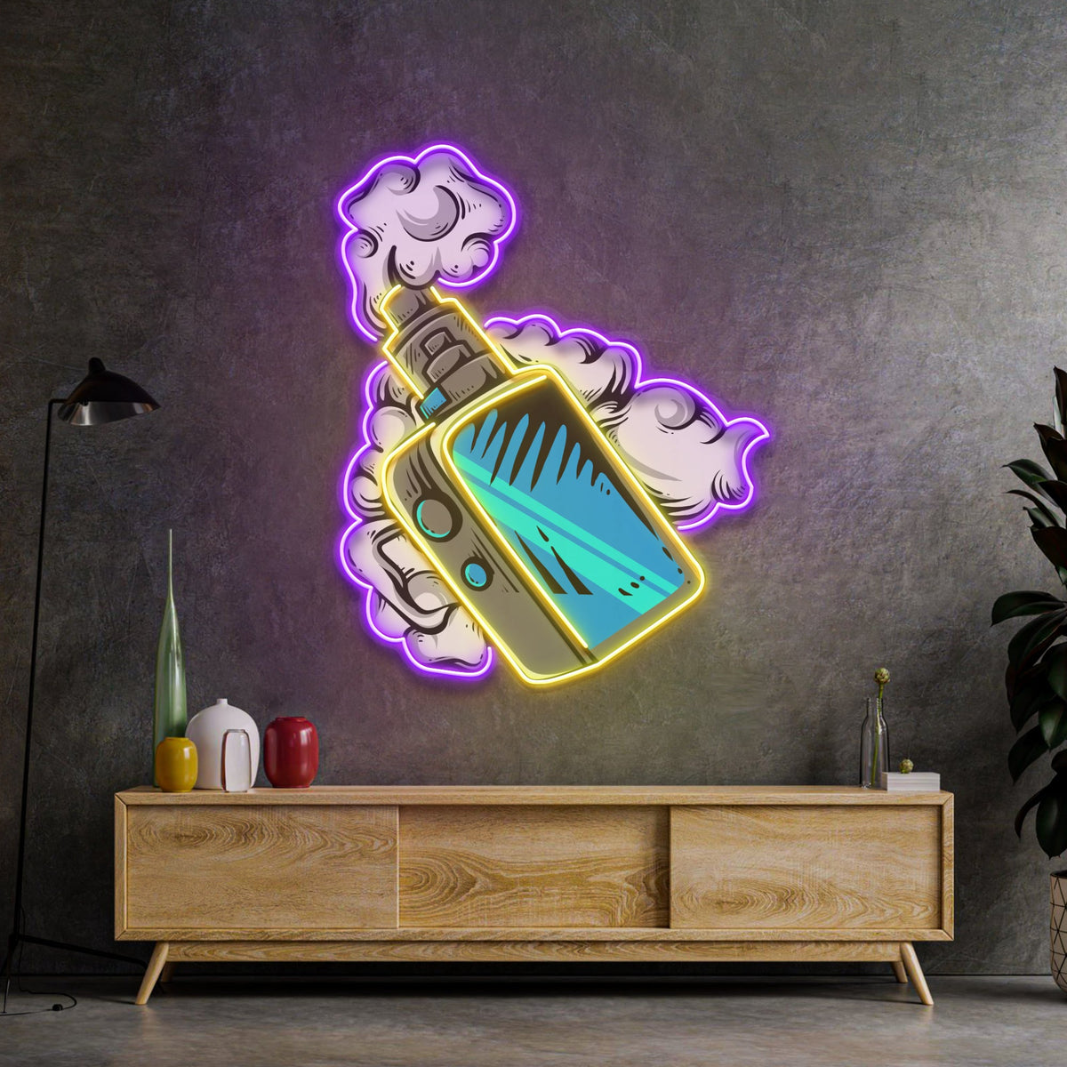 Bottle Bong LED Neon Sign Light Pop Art