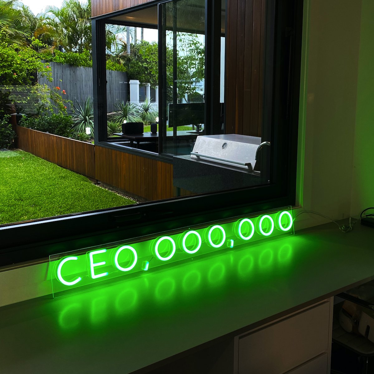 "CEO, OOO, OOO" Neon Sign