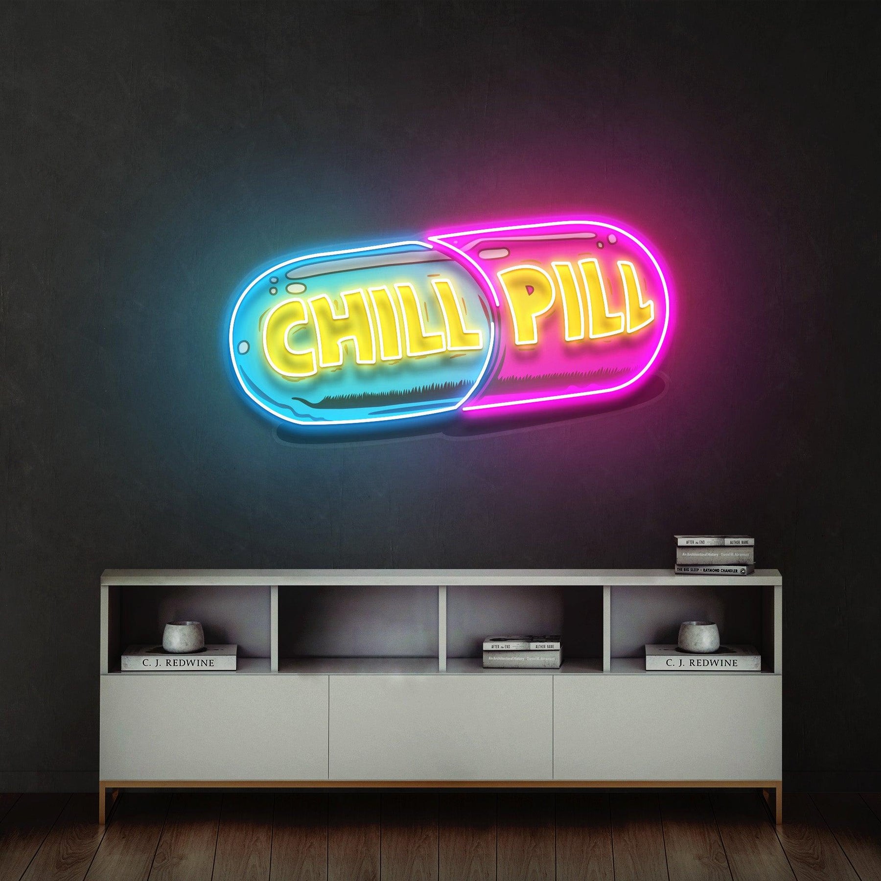 Chill Pill Led Neon Acrylic Artwork