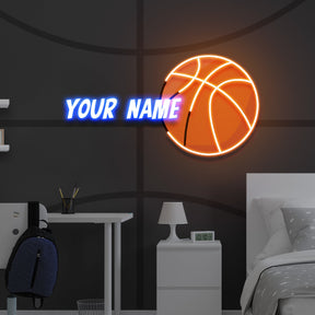 Custom Name Basketball Gift For Kids Artwork Led Neon Sign Light