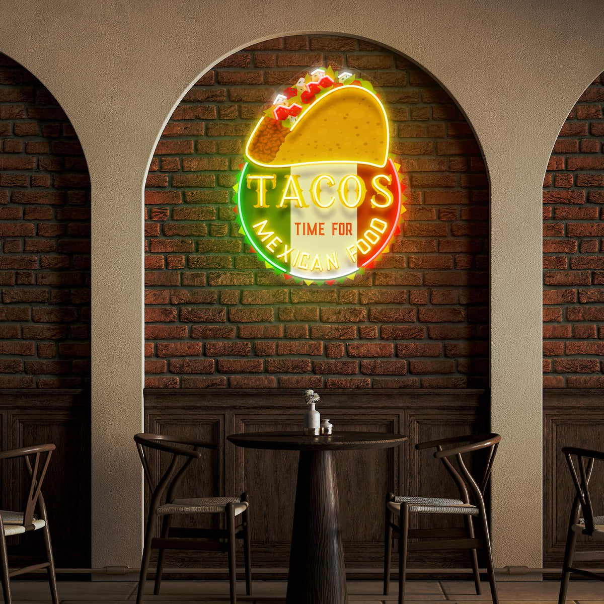 Fast Taco Sign Custom Name Fast Food Of Tacos Mexican Food Led Neon Sign Light