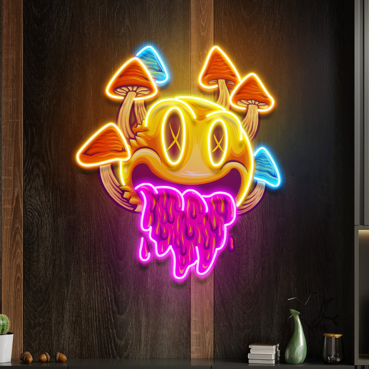 Custom Name Funny Psychedelic Artwork Led Neon Sign Light