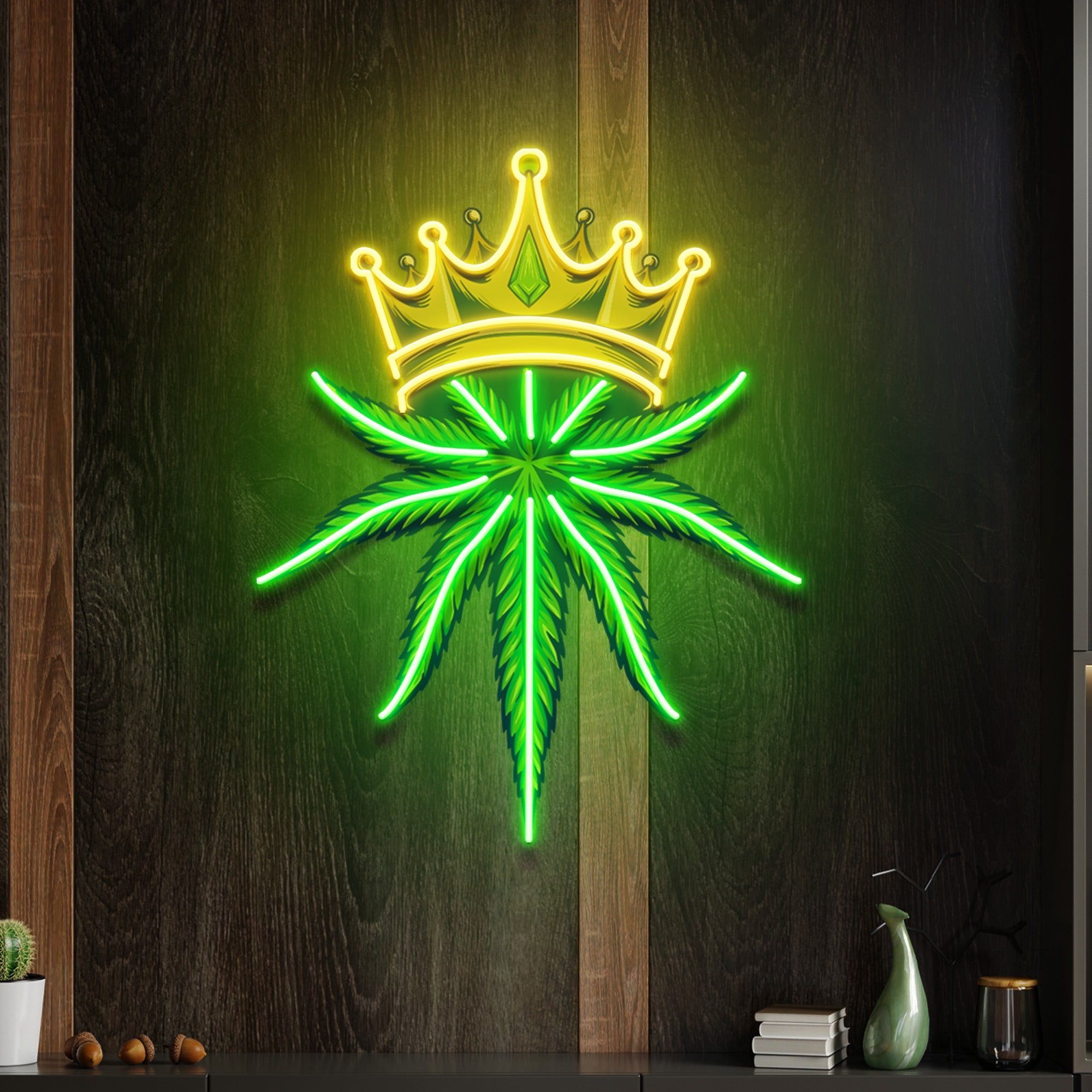 Custom Name King Marijuana Logo Artwork Led Neon Sign Light – Orant Neon