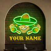 Custom Name Mexico Logo Food Artwork Led Neon Sign Light