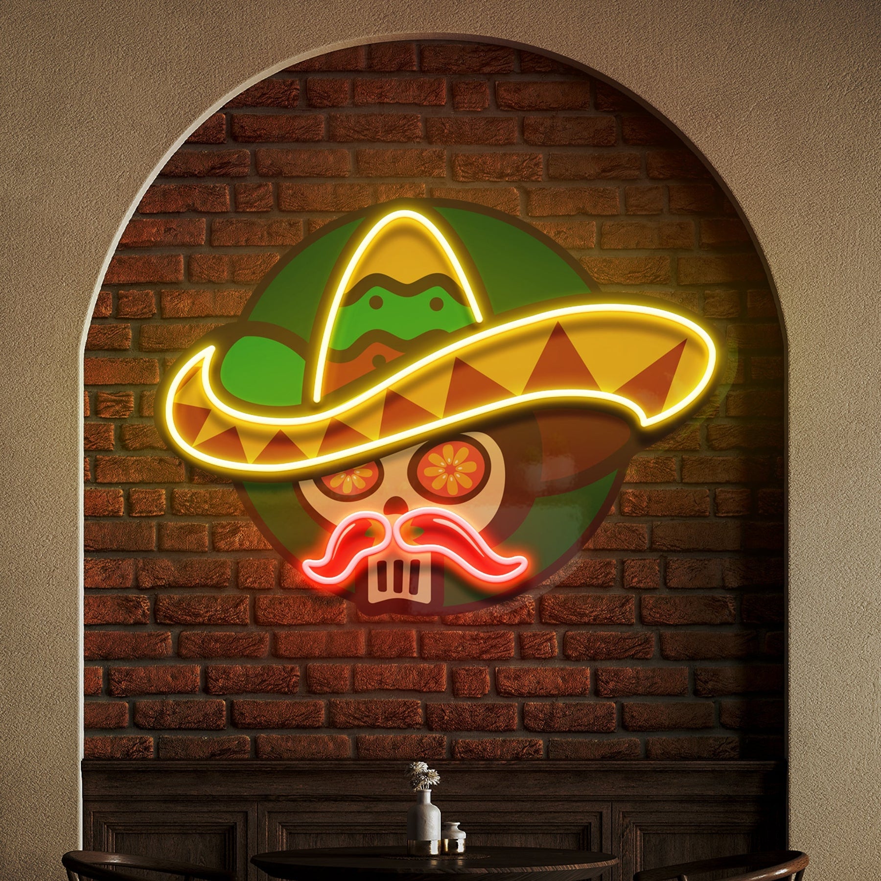 Custom Name Mexico Restaurant Decor Artwork Led Neon Sign Light