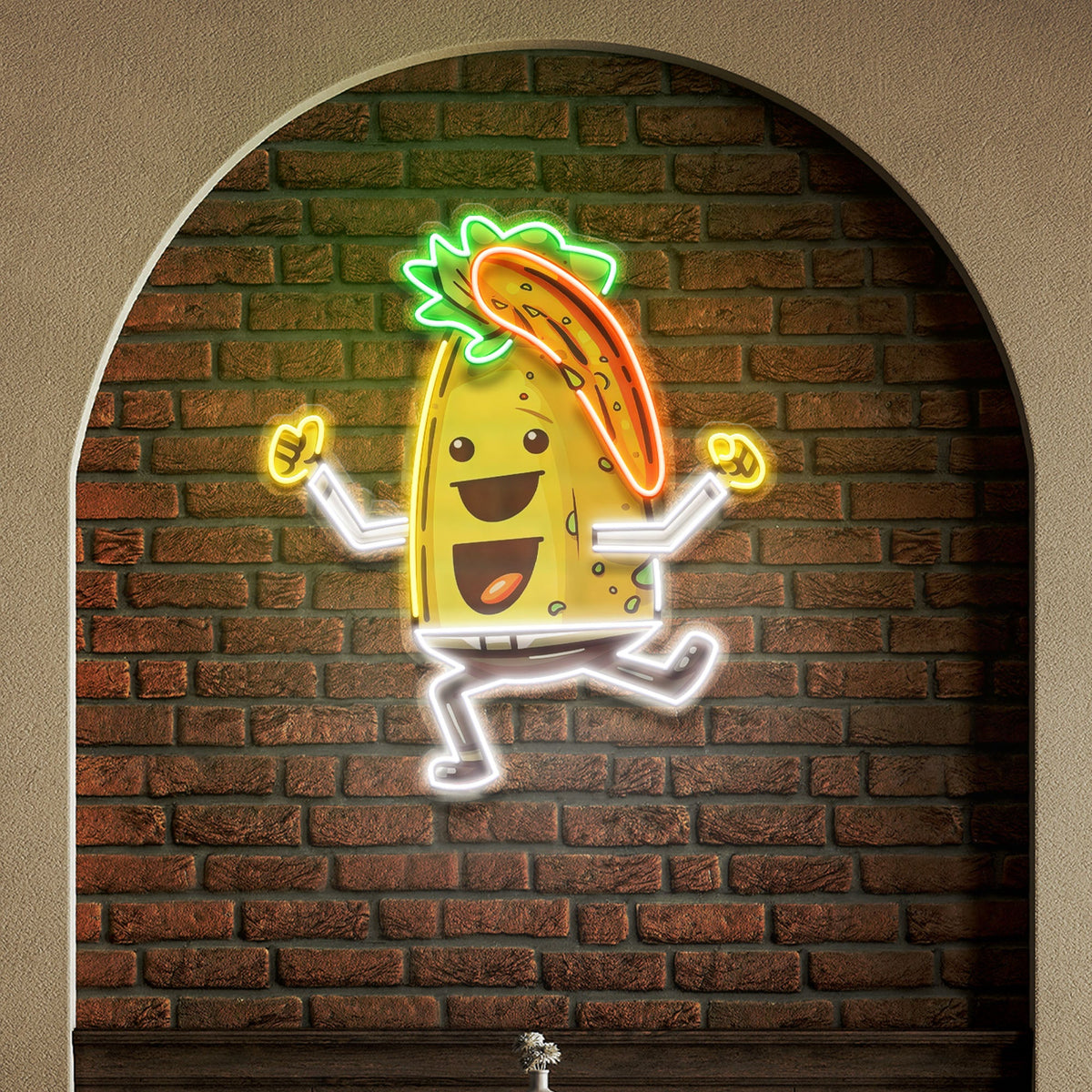Custom Name Taco Style Dancing Music Artwork Led Neon Sign Light