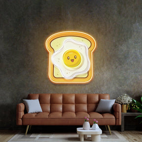 Eggs on Toast Led Neon Acrylic Artwork