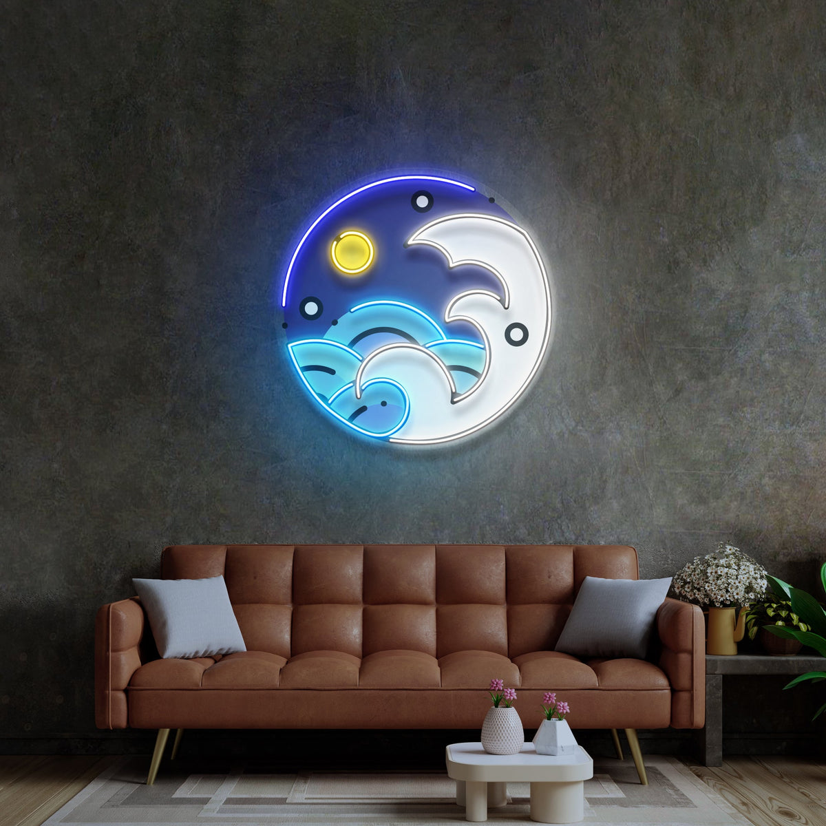 Fantastic Night Sky LED Neon Sign Light Pop Art