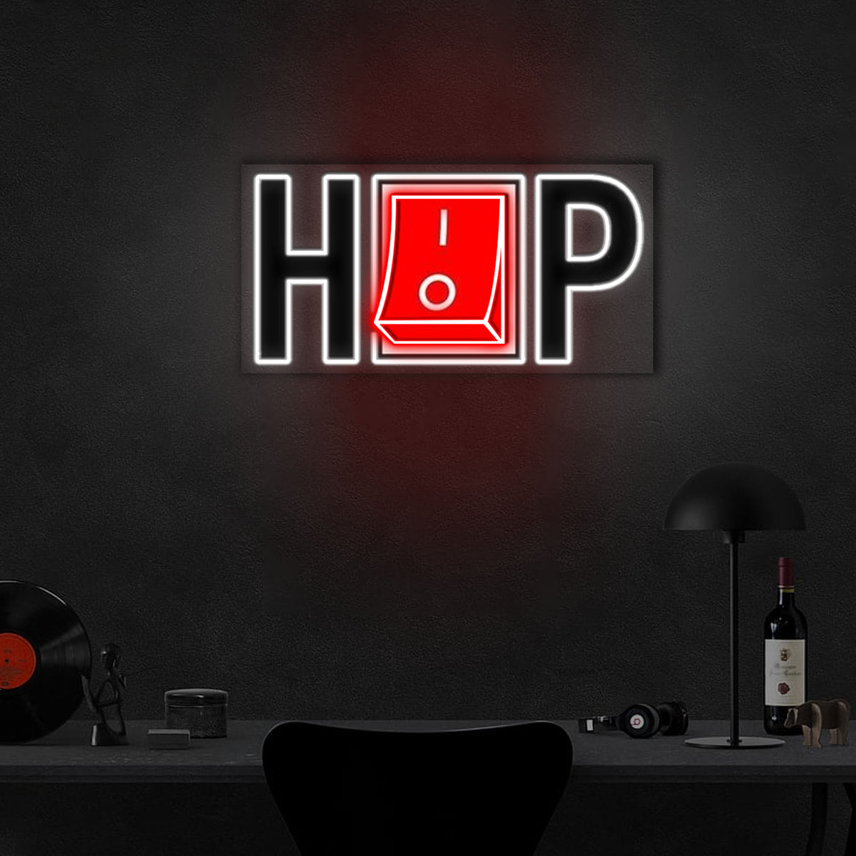 HIPHOP Neon Sign x Acrylic Artwork