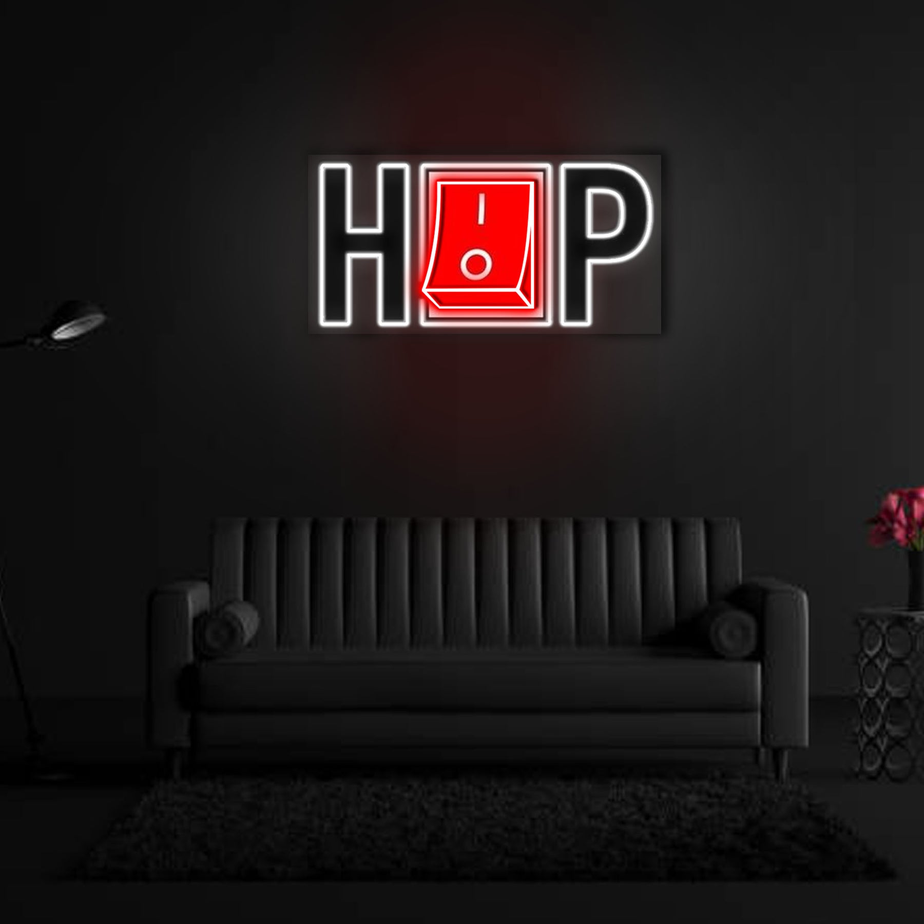 HIPHOP Neon Sign x Acrylic Artwork