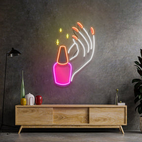 Hand Care LED Neon Sign Light Pop Art
