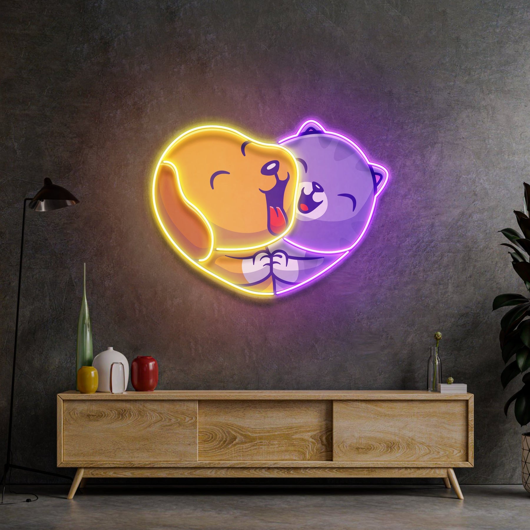 Heart of Joy LED Neon Sign Light Pop Art