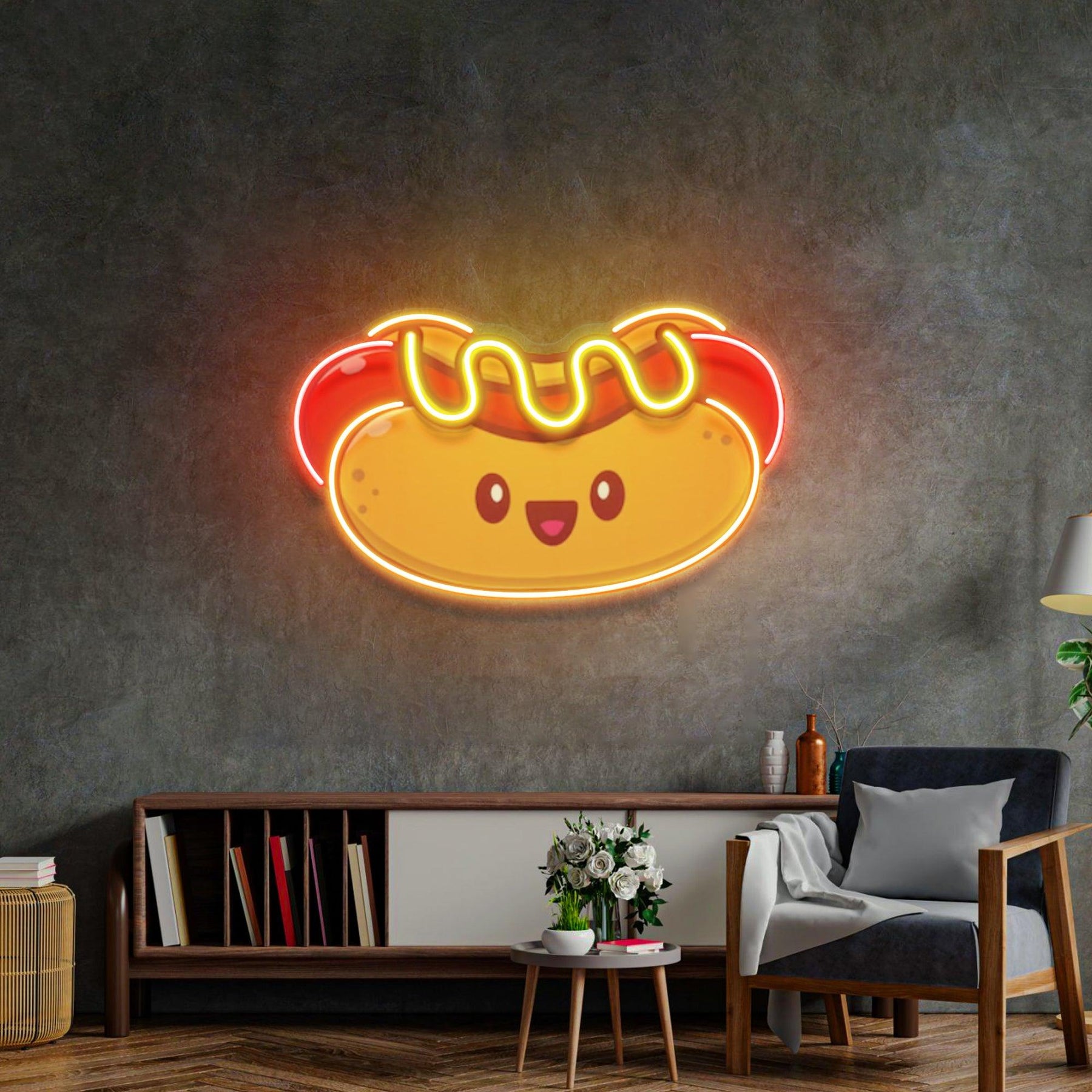 Hotdog Baby Led Neon Acrylic Artwork