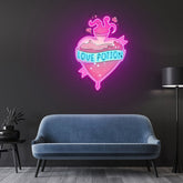 Love Potion Neon Sign x Acrylic Artwork