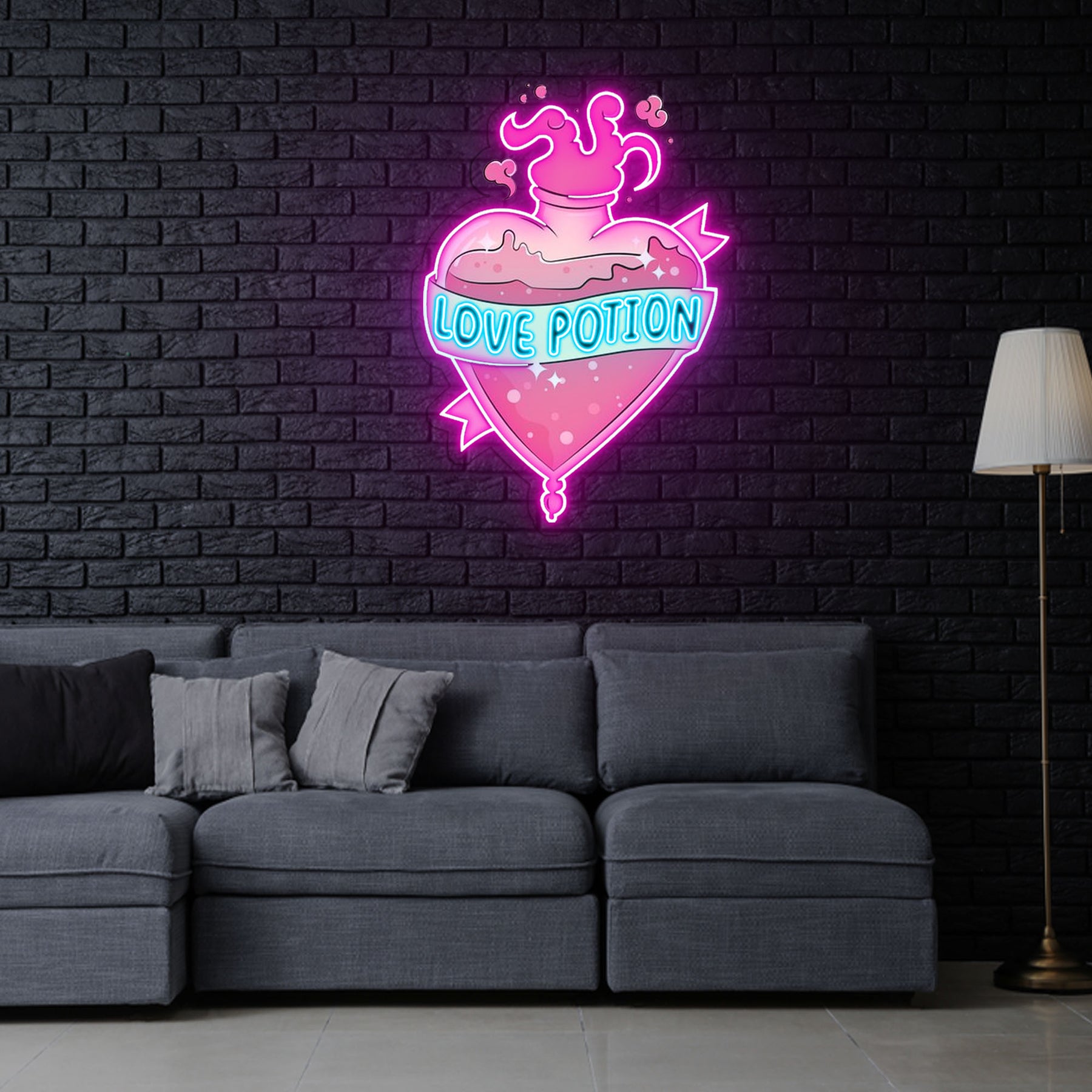 Love Potion Neon Sign x Acrylic Artwork