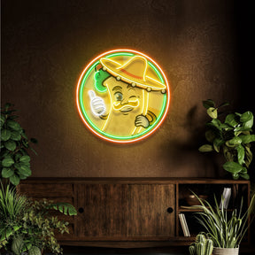 Mexican Burrito Thumbs Up Artwork Led Neon Sign Light