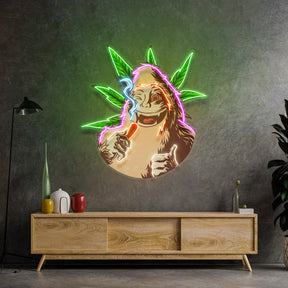 Monkey On Drugs LED Neon Sign Light Pop Art