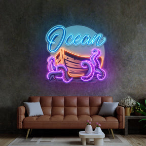 Ocean Labyrinth LED Neon Sign Light Pop Art