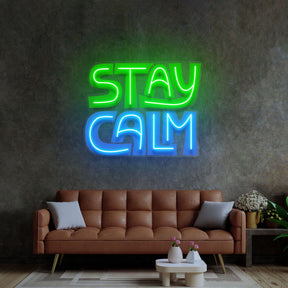 Stay Calm LED Neon Sign Light Pop Art