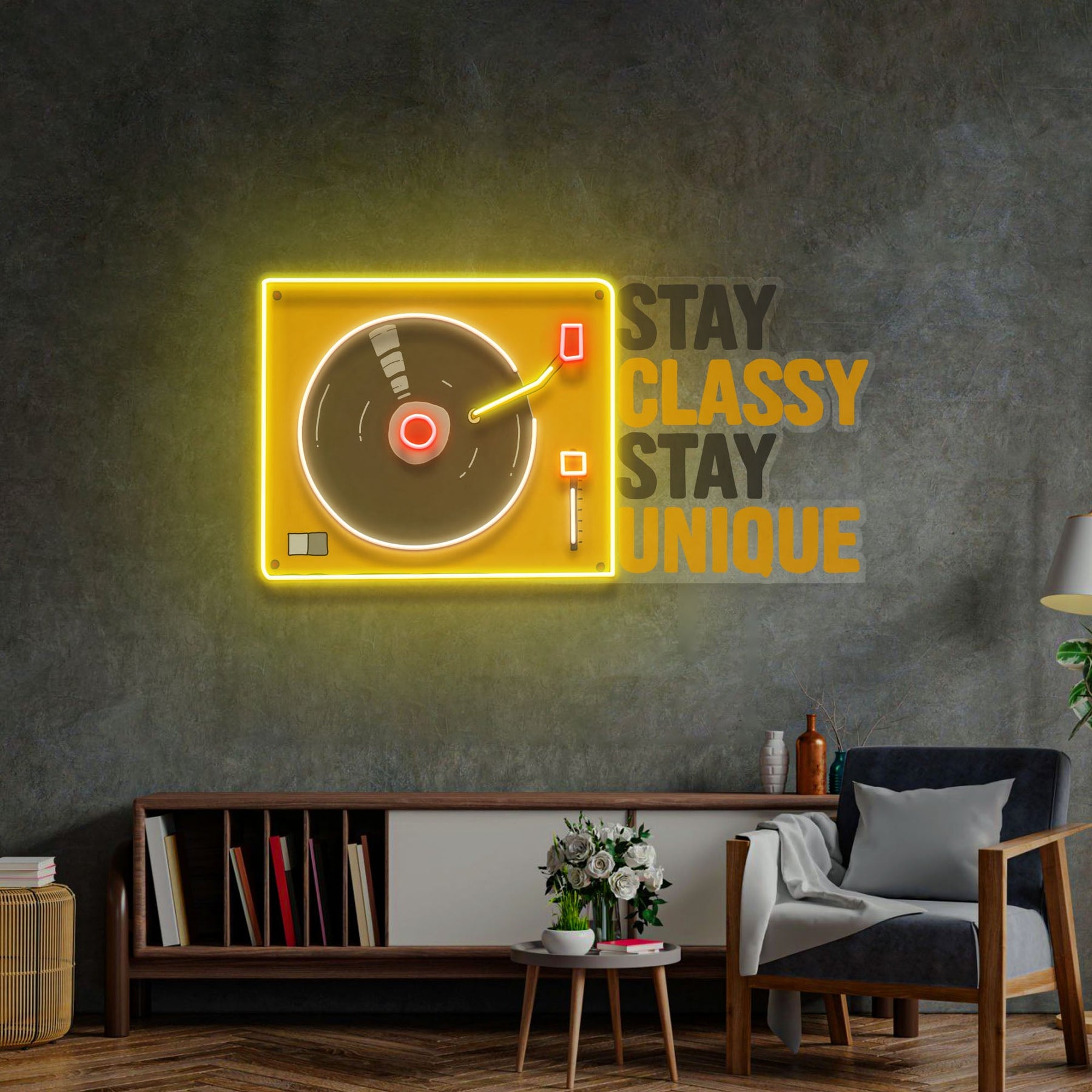 Stay Classy Stay Unique LED Neon Sign Light Pop Art