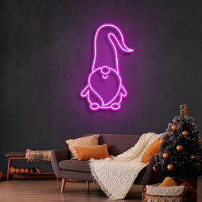 Scandinavian Gnomes Christmas Neon Sign